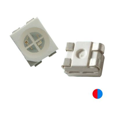 20mA Bi-Color PLCC4 3528 SMD LED Chip 1,9 mm Dicke Rot &amp; Blau Farbe 4 Pins