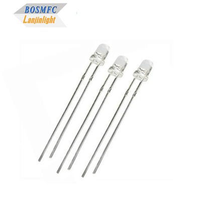 Anti-statische 3mm Durch Loch LED Diode 20mA wasserfeste Linse für Außenbeleuchtung