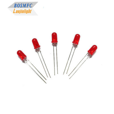 Hohe Helligkeit Rot 3 mm durch Loch LED 0,06W Wärmeabbau