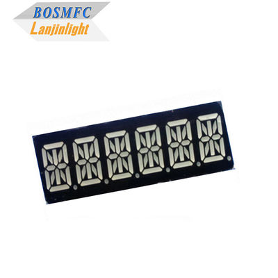 0.39&quot; 16-Segment-LED-Display 6 Ziffern Superrot Farbe 49x15x8mm