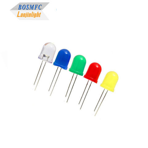 8mm 10mm Durchlöcher-LED Superhell, F10 Lampe Einzeldioden-LED Fabrik verkaufen