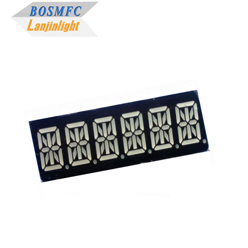 0.39&quot; 16-Segment-LED-Display 6 Ziffern Superrot Farbe 49x15x8mm