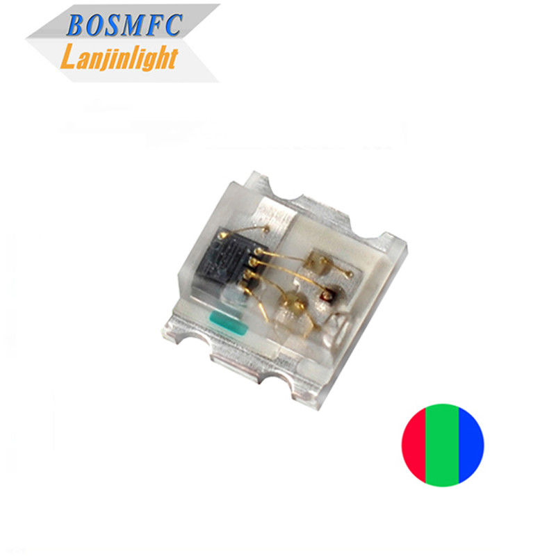 12mA 0807 RGB LED eingebaut in IC 5v Anti-statische 0805 Multikolor LED SMD