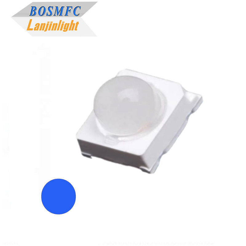 Kleiner Blickwinkel 30 Grad 60 Grad 6000mcd Blau 2835 SMD LED mit Kuppellinse für Verkehrs-LED-Schilder