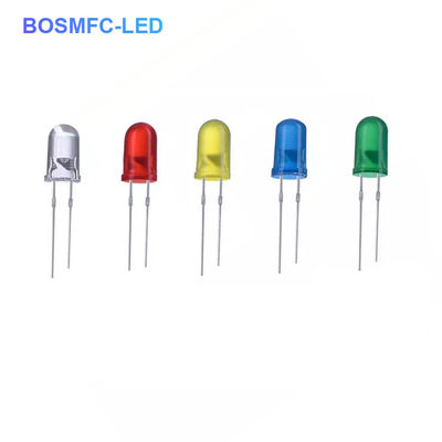 5mm Leuchtdiode, Weiß Rot Grün Blau Gelb Orange Dip LED-Lampe