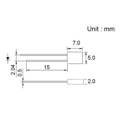 2*5*7mm Durchlöchrige LED-Diode Mehrzweck für Anzeigeleuchten