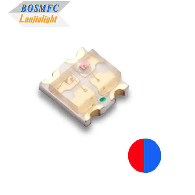Bi-Farbe 0603 SMD LED Rot & Blau, Multifunktionales 1615 Doppelfarbe Chip LED