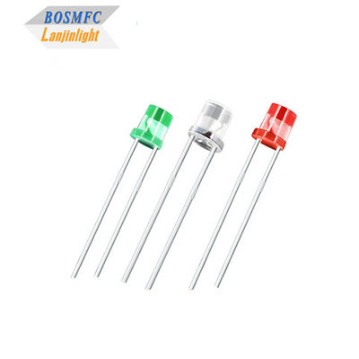Flachoberfläche, wasserdurchlässige Linse 5 mm Rot, grün, blau Multifunktionales 0,06 Watt praktische Lichtdiode