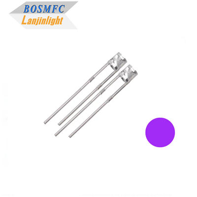 Flat Top UV LED Chip Diode 3mm durch Loch 365nm für Schmuckdetektion