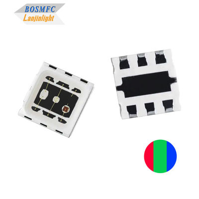 1.5W 5050 RGB LED Kuppellinse Hochleistungs-Dreifarbiger LED-Chip 3 * 0.5W