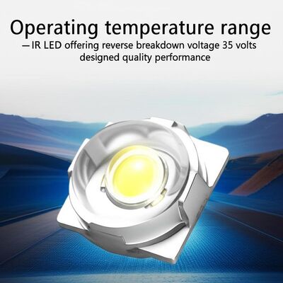 Through-Hole-LED mit -40 °C bis +85 °C Betriebstemperatur, 35 V Reverse-Durchbruchspannung und 60-70 LM Lichtstrom